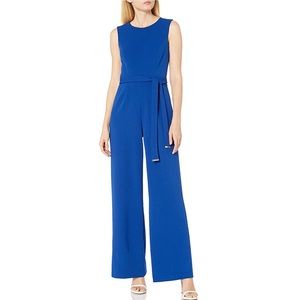 Tommy Hilfiger Sleeveless Belted Pantsuit Jumpsuit size 12 NWT